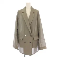 doudou ドゥドゥ　強撚シアーダブルジャケット　ベージュ　シアージャケット DouDou ジャケット テーラードジャケット シアーダブル