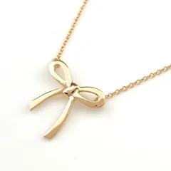 ティファニー TIFFANY&Co. ボウ リボン ネックレス PG ピンクゴールド ペンダント ネックレス 750 レディース 【中古】のサムネイル