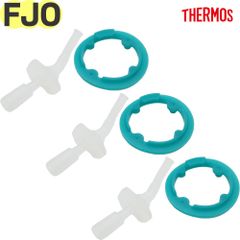 サーモス FJO 飲み口×3個 / パッキン×3個 B-006099 / B-006101 純正交換用部品 THERMOS 真空断熱2ウェイストローボトル水筒用【ネコポス】
