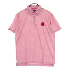 サイズ：L 23区GOLF ニジュウサンクゴルフ  半袖ポロシャツ ボタニカル柄 レッド系 [240101338093]# ゴルフウェア メンズ ストスト