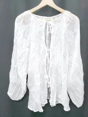 ◇ ⊂ CIAOPANIC TYPY シア　ボリュームスリーブ 長袖 ブラウス　シャツ サイズONE ホワイト レディース P  【1410230004263】