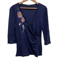 【美品】45R オックスフォードのタックシャツドレス（インディゴ） 美品】45R オックスフォードのタックシャツドレス（インディゴ）