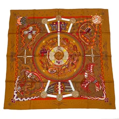 極美品 HERMES エルメス シルクスカーフ カレ90 REVE D'AUSTRALIE オーストラリアの夢 ブラワン