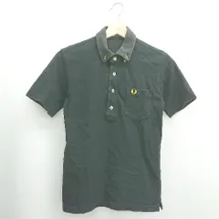 ◇ ⊂◎ FRED PERRY フレッドペリー コットン100% 半袖 ポロシャツ サイズS ブラック系 メンズ E  【1506300023446】
