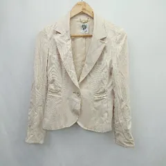 ◇ ⊇ MICHEL KLEIN ミッシェル クラン 長袖 ジャケット サイズ38 ベージュ系 レディース E  【1506190003009】