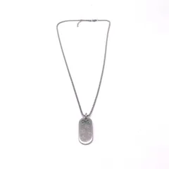 【中古】良品 Cartier カルティエ ロゴ シルバー ネックレス eY0969A