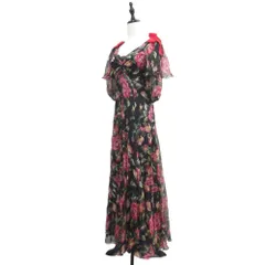 美品】定価40.7万円ゼラニウム柄シルクシフォンドレープ