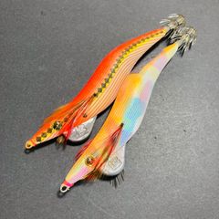 デュエル フェロモンスキン3.5号 カメレオンペイント餌木 アオリイカ