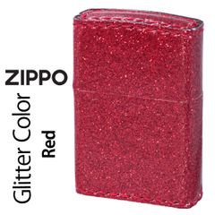 zippo(ジッポーライター)グリッター カラー Glitter color レッド ZSGL-RD 赤色 美しい 煌びやか かっこいい 特別 華やか 豪華　オシャレ メンズ レディース ギフト プレゼント