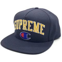 SUPREME シュプリーム 14AW Champion チャンピオン 5-Panel Cap 5パネルキャップ スナップバック ネイビー