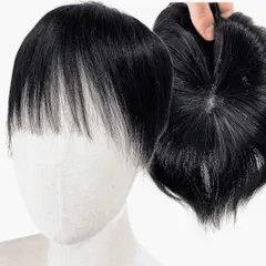 Luce brillare かつら 男性 女性 カツラ 部分ウィッグ ウイッグ メンズ レディース つむじ 頭頂部 人毛 ショート 国内メーカー つむじにヘアプラスmaxi＋ (ナチュラルブラック(maxi)) [ナチュラルブラック(maxi)]