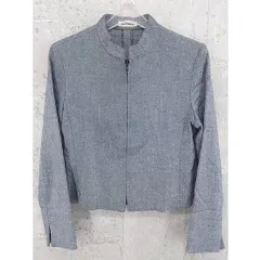 ◇ Lois CRAYON ロイスクレヨン 長袖 ノーカラー ジップアップ ジャケット M グレー *  【1002796885167】のサムネイル