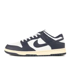 【美品】NIKE ナイキ サイズ:28.5cm / WMNS DUNK LOW VINTAGE NAVY ビラノバ大学カラー (DD1503-115) / ウィメンズ ダンク ロー / ホワイト ミッドナイトネイビー/ WMNS US11.5【中古】