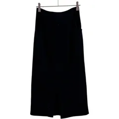 B054 LOULOU WILLOUGHBY ルルウィルビー レディース ウール 100% タイトスカート サイズ1 ブラック系 クリーニング済み