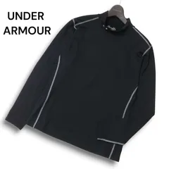 UNDER ARMOUR アンダーアーマー ストレッチ★ COLDGEAR 長袖 コンプレッション インナー シャツ Sz.XL メンズ 黒 大きい
