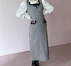 トリートユアセルフ 80s retro check one-piece