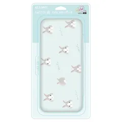 【新着商品】アローン Switch/有機EL Switch用 EVAカラーポーチ #Unipo Q-LiA(クーリア) ウサギ かわいいデザイン 耐衝撃 ミント ALG-NSUQLU 1