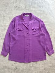 90's PURA-SETA silk sheer shirt made in Italy