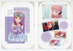 【中古】ポストカード 中野二乃 特製ウェディングポストカード 「くじ引き堂 五等分の花嫁 Newtype オンラインくじ」 D-2賞