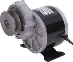 ギヤ 減速 モーター 24V 250W 自転車 改造 車 電動 バイク 作成 KRB255 （24V プーリーベルトタイプ）