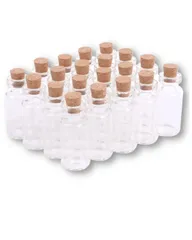 Chocople 小瓶 コルク瓶 コルク栓 ガラス瓶 ガラス 小物 保存 容器 保管 小分け 20本セット (10ml) [10ml]