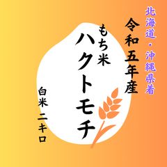 在庫限り】北海道・沖縄県着 令和5年度 岡山県産 もち米 ハクトモチ