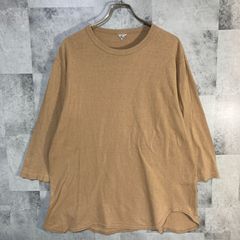 日本製 Filmelange フィルメランジェ 7分袖Tシャツ コットン ベージュ XL