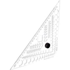 バンコ 　三角定規45°テンプレートプラス