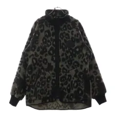 Y-3 (ワイスリー) U LEOPARD FLEECE HS9927 ウール レオパード フリースジャケット グレーのサムネイル