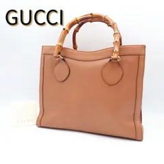 GUCCI グッチ オールドグッチ バンブー ダイアナ トートバッグ ハンドバッグ ライトブラウン