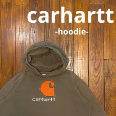 【carhartt カーハート】パーカー　ロゴ刺繍　フーディキッズL 14/16