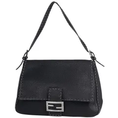 フェンディ FENDI セレリア マンマバケット 肩掛け ワンショルダー ショルダーバッグ レザー ブラック 8BR102 レディース 【中古】