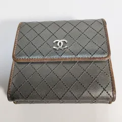ティティ 正規店購入 極美品CHANELビコローレラムスキンミニウォレット シャネル ビコローレ ラムスキン がま口ミニ財布 (新品未使用品