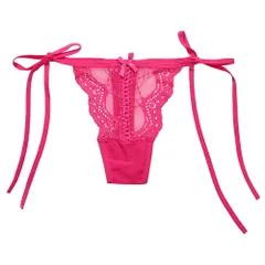 レディース Tバック レース サイドストリング 紐パン ランジェリー パンティ インナー シースルー 透け感  サイズ調節可能 セクシー かわいい  rt-046
