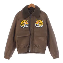 ルイヴィトン NIGO 22ss 牛革 タイガー ブルゾン ジャケット アウター HML03E140 カーキグリーン 46【中古】のサムネイル