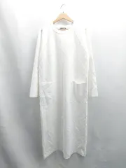 ◇ ⊇ ZARA ザラ 長袖 ロング ワンピース サイズEUR M ホワイト レディース E  【1504240002552】