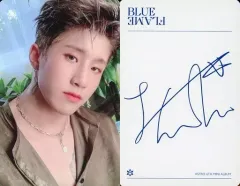 【中古】コレクションカード(男性) ASTRO/ジンジン(JINJIN)/裏面背景白・印刷サイン青/CD「BLUE FLAME」(THE STORY Ver.)特典セルフィー・フォトカード