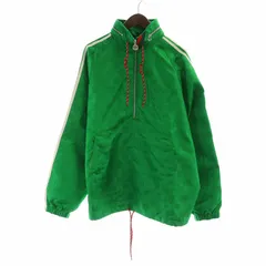 GUCCI × adidas / 22SS/Macro GG Jacket/マクロGGジャケット/46/ナイロン/グリーン/総柄/696651 グッチ GUCCI 22SS アディダス マクロ GG ジャケット adidas Macro GG