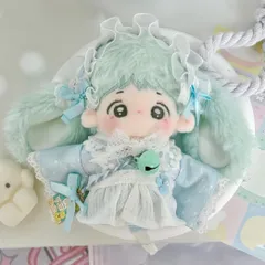 10cm 着せ替え ぬいぐるみ服 メイト服 ぬい服 水色 地雷系 ぬい活 推し活 推しぬい 綿人形 棉花娃娃 ちびぬい服 ちびぐるみ コットンドール cotton doll-B1312