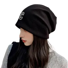 [LIMSE] ストライプ ワッチキャップ ビーニー ニット帽 ウィッグ メンズ レディース コットン帽 通気性 帽子 ケア帽子 ニットキャップ 医療用帽子 薄手 ストレッチ性 柔らかい 男女兼用 春 夏 秋 (ブラウン) [ブラウン] [Free Size]