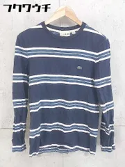◇ LACOSTE ラコステ ボーダー 長袖 Tシャツ カットソー サイズFR2 US XS ブルー ホワイト メンズ 1103100017783