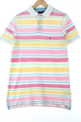 （ M ー L ） Tommy Hilfiger(トミーヒルフィガー) 半袖 カラー Tシャツ コットンキャンディー オールドスクール- 1413B