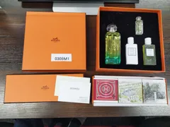 セール 【0305M1】美品　箱付き　HERMES ソープ3点セット　ナイルの庭シリーズ 　オードトワレ　ボディローション　ボディシャワージェル