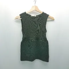 ◇ PAULE KA ノースリーブ 丸首 シンプル おしゃれ タンクトップ 表記なし ブラック レディース E  【1307260082074】のサムネイル