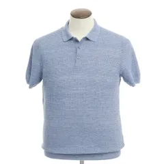 【新品】タリアトーレ TAGLIATORE リネン 半袖ポロニット ブルー系【サイズ50】【メンズ】のサムネイル
