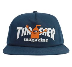 Thrasher x Toy Machine (スラッシャー トイマシーン ) スナップバックハット キャップ 帽子 Sect Snapback Hat Navy スケボー SKATE SK8 スケートボード