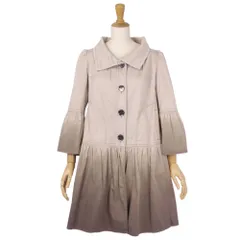 バーバリー ブルーレーベル BURBERRY BLUE LABEL コート ロングスリーブ コットン 裏チェック アウター レディース 38(M相当) ベージュ