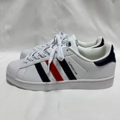 adidas originals SUPERSTAR ローカットスニーカー 男女兼用 アディダス シューズ スポーツシューズ ユニセックス カジュアルシューズ 箱付き ホワイト＆ネイビー＆レッド