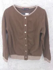 ◇ PINK LABEL ピンクレーベル UNITED ARROWS アンゴラ混 長袖 カーディガン ブラウン * 1002799307482 【中古】 【1002799307482】