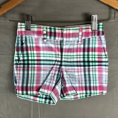  ラルフローレン Ralph Lauren パンツ キッズ ショートパンツ チェック コットン100％ サイドポケット 白 ピンク 紺 緑 4/4Tサイズ 2025082600182